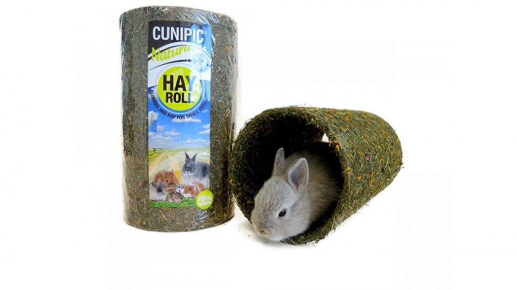 Túnel de heno para conejos